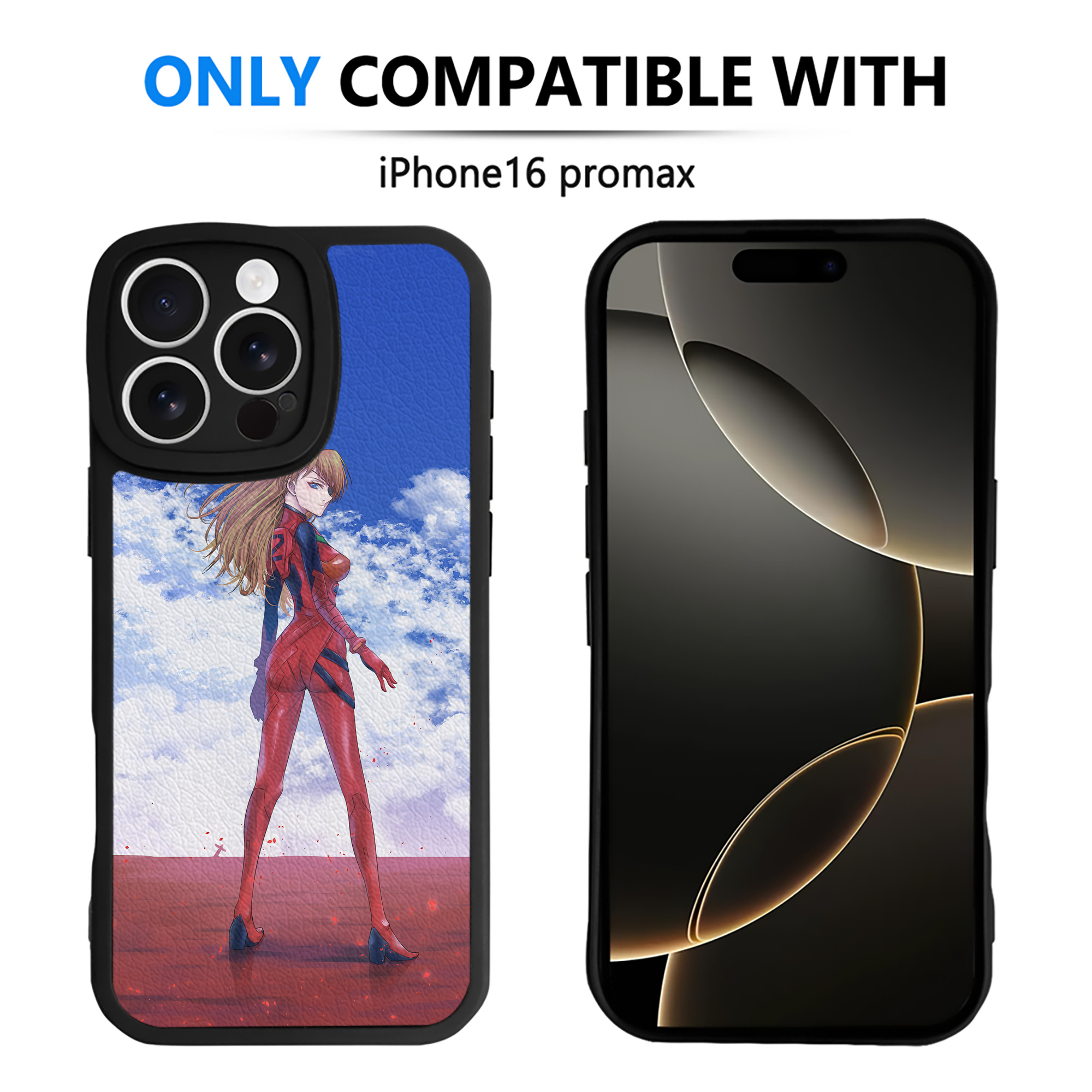 （画像用） EVA 新世紀エヴァンゲリオン 【iPhone 16シリーズ対応】シリコンスマホケース（レザー調） 材質：シリコン
